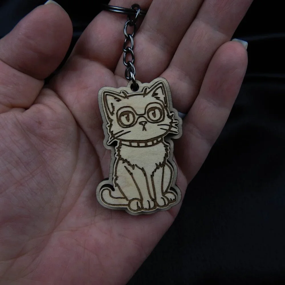 Adorable cat keychain